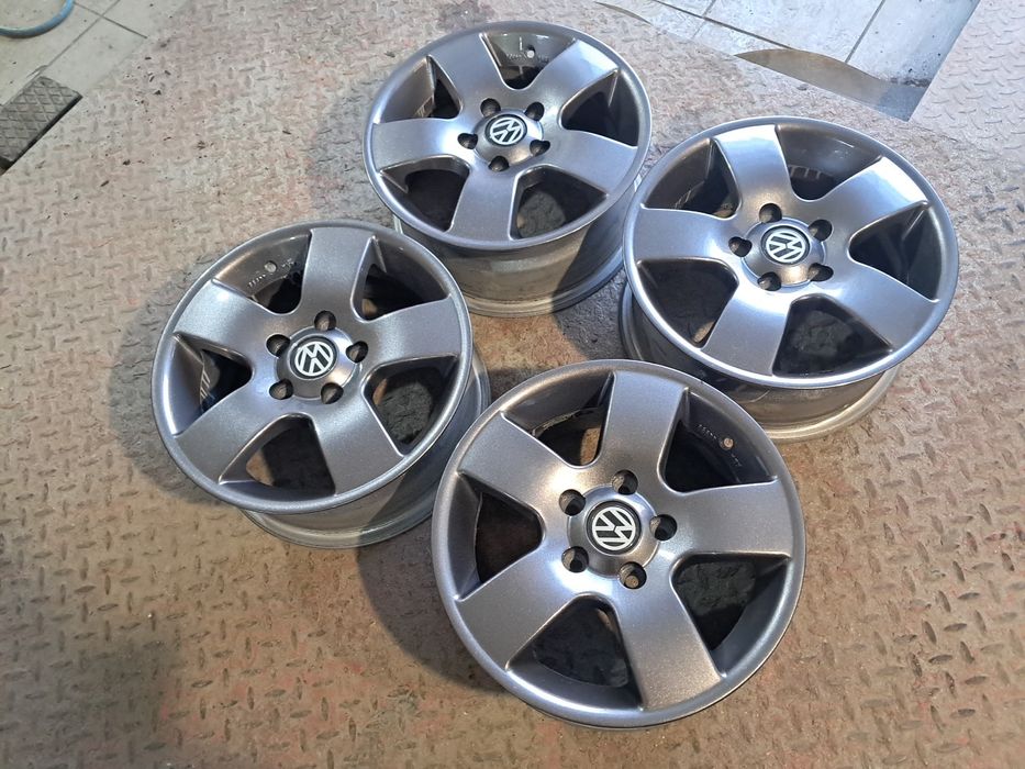 Alufelgi 15 5x112 Passat Golf 5 6 Grafitowe
