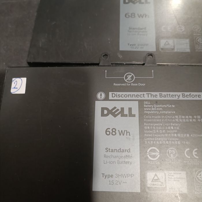 Oryginalna Bateria DELL 3HWPP. (1 i 2)