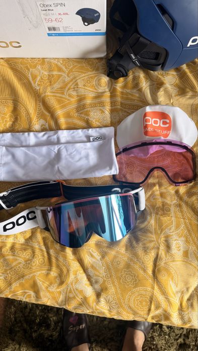 Gogle snowboard POC Nexal biale