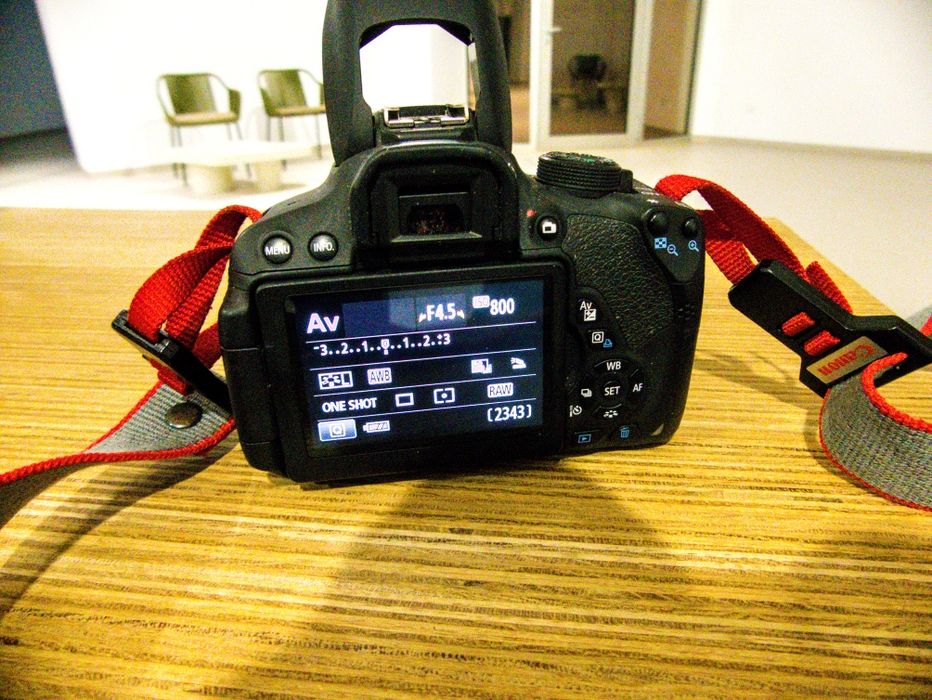 Canon 700d com vários acessórios
