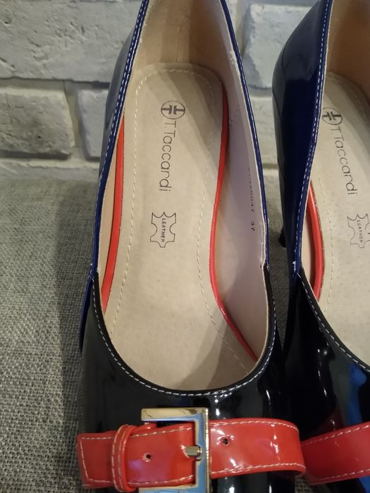 Szpilki pantofle buty na obcasie 37