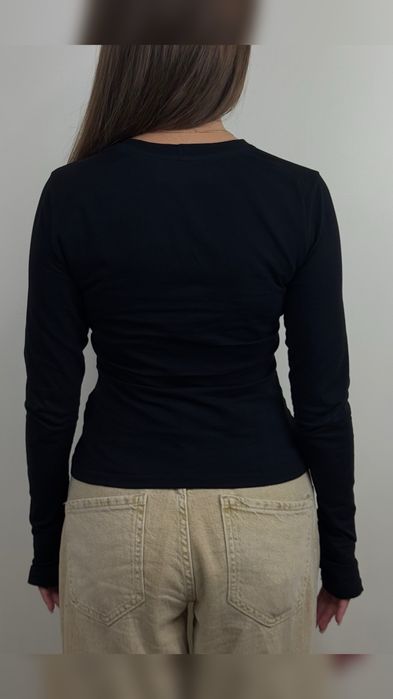 Лонгслів слім у двох довжинах(кроп+ подовжений) у розмірах S/M/L/XL