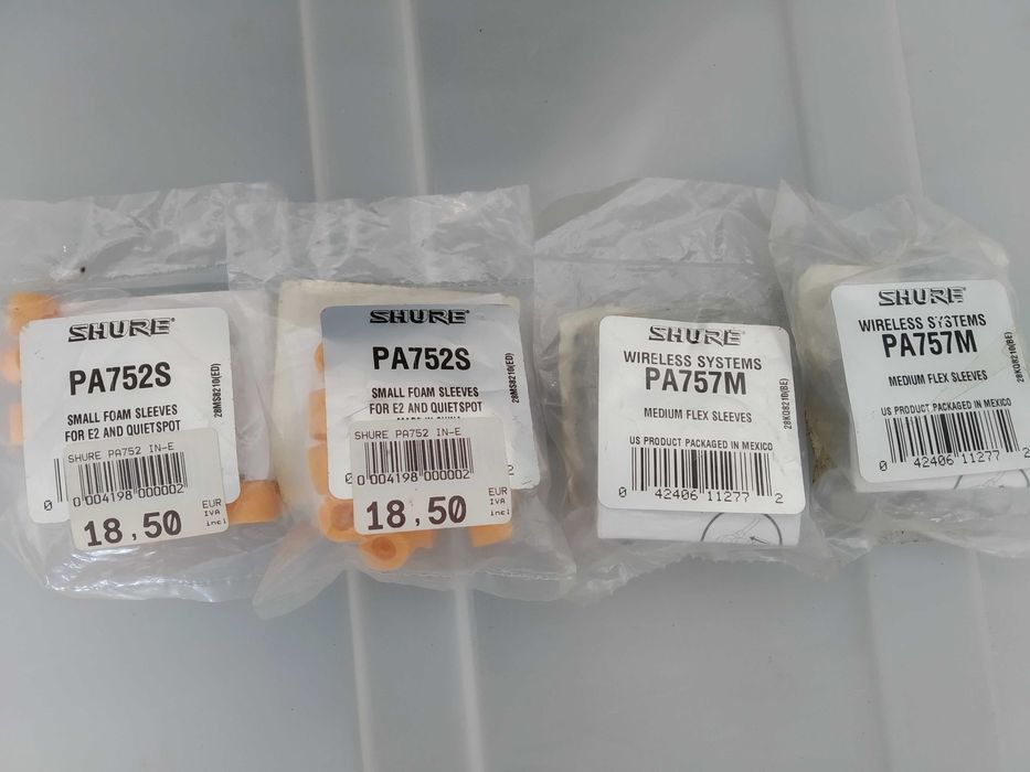 Borrachas In Ear SHURE NOVAS