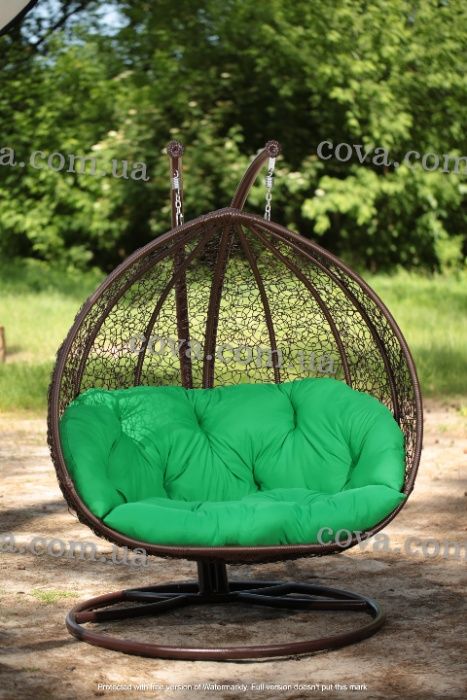 ЗНИЖКА! Подвесное кресло кокон из искусственного ротанга DABL премиум