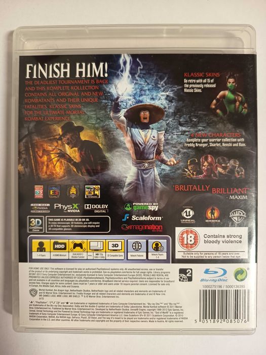 Mortal Kombat Komplete Edition PS3 PlayStation 3 angielska komplet