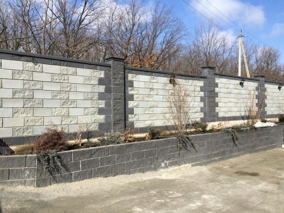 Заборний блок 250х120х140 декор ЗНИЖКА 10% НА ПРОДУКЦІЮ 2024 РОКУ