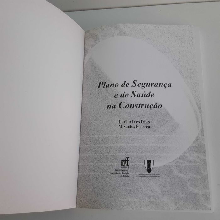 Livro Plano de Segurança e Saúde na Construção Civil de Alves Dias e Santos Fonseca