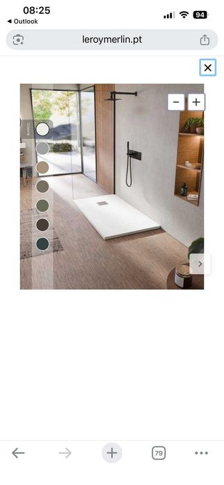 Vendo NOVO Base de Duche de resina antiderrapante 70 x 140 cm