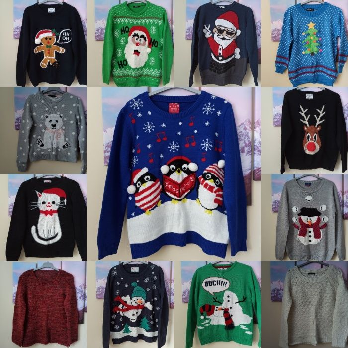 Świąteczny sweter Ugly Christmas Sweater Sweterek Zimowy na zimę