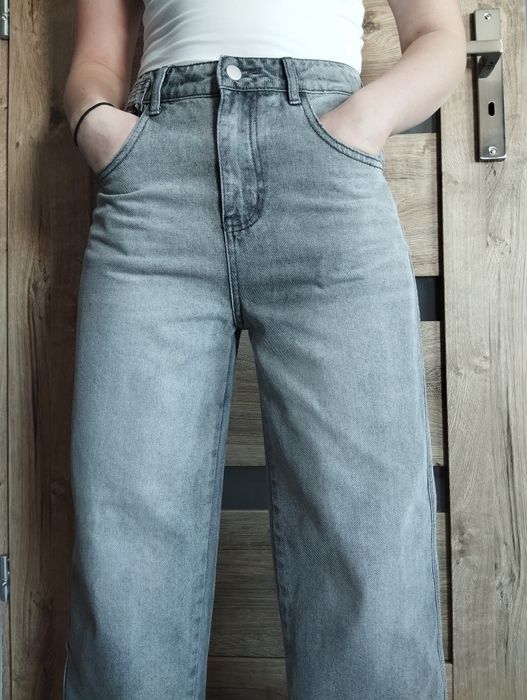 Spodnie jeansowe szare