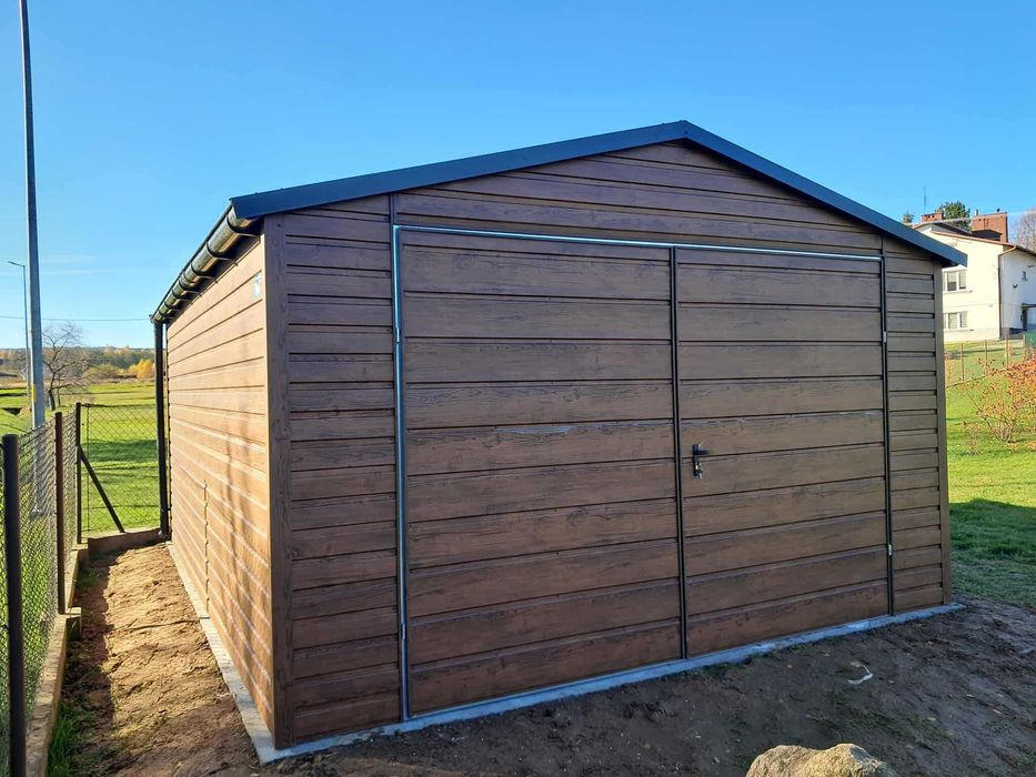 Garaż blaszany 4x5 WZMOCNIONY PROFILAMI. Producent. PROMOCJA !