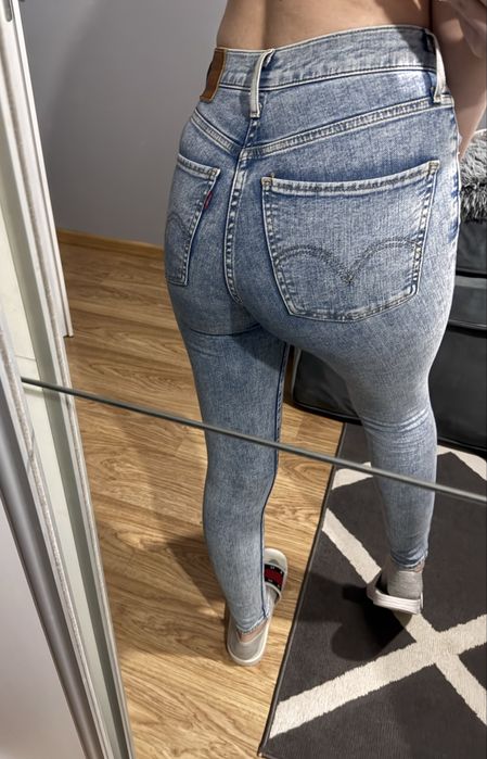 Jeansy levi’s damskie wysoki stan