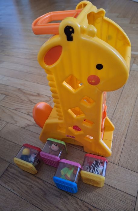 Музичний жовтий жираф Fisher Price,фірмова іграшка