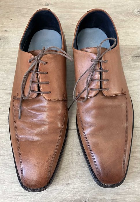 Joop buty męskie półbuty, skóra, brązowe roz. 44