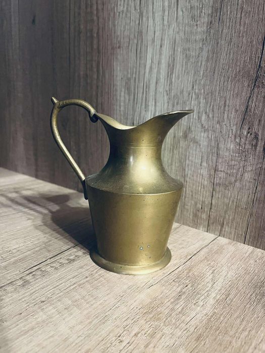 Piękny złoty dzbanek dzban wazon flakon antyk