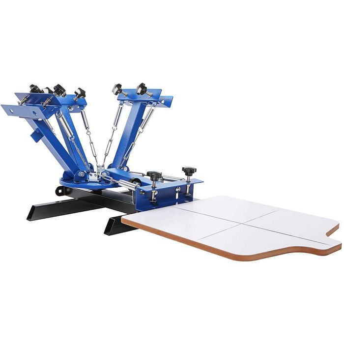 Máquina de serigrafia 4 braços mais mesa para peças
