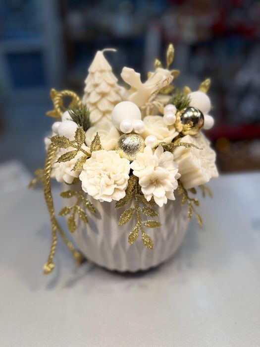 Flower box z świec sojowych