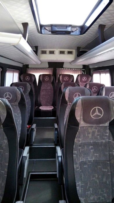 заказ микроавтобусов. MERCEDES Sprinter. РАЗВОЗ доставка сотрудников