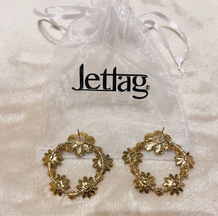 Brincos Jettag - golden