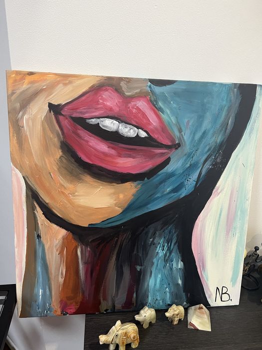 Картина «Посмішка», полотно 50*50 акрил