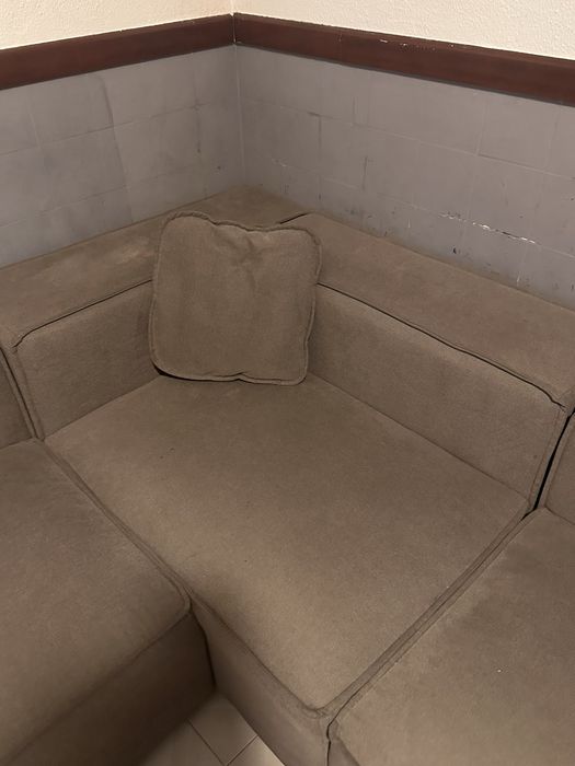 Sofa modular cinzento negociavel