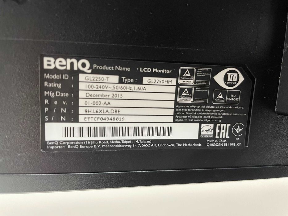 Monitor BenQ GL2250