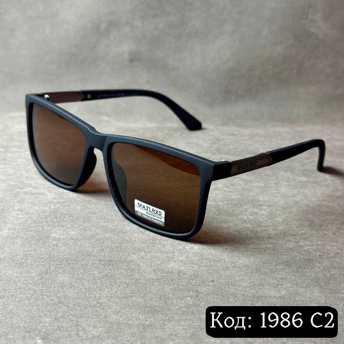 Сонцезахисні окуляри поляризовані коричневі Код 1986 C2