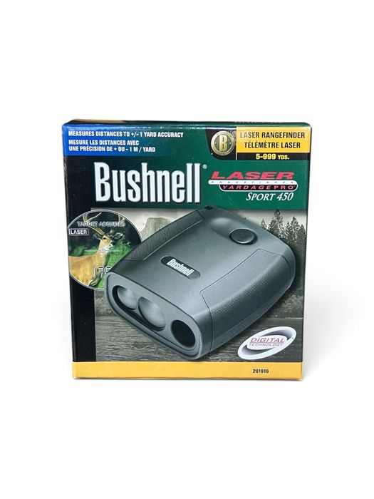 dalmierz laserowy w orginalnym pudełku i futerałem Bushnell Yardage Pro Sport 450 (model: 201916)