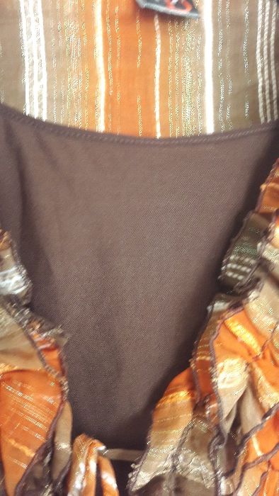 Bluzka na okazje na imprezę ze złotą nitką rozmiar XS/S