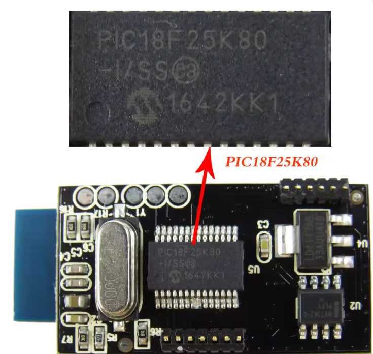 Автосканер ELM327 V1.5 Bluetooth OBD2 PIC18F25K80 2 плати для Android
