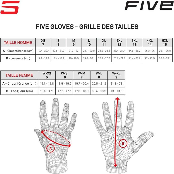 Luvas Five Impermeáveis Tamanho XL