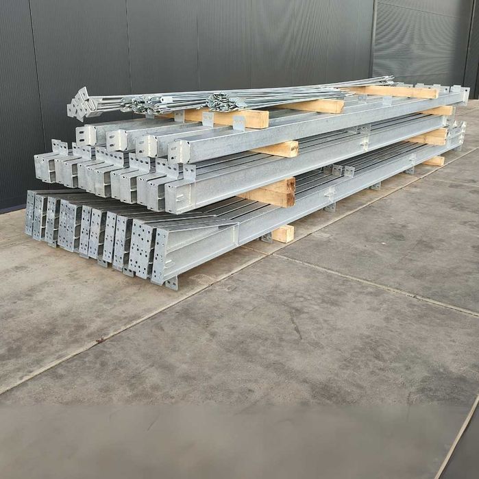 Konstrukcja Stalowa Hali Wiaty 8x48x4m DWUSPADOWA Hala Wiata