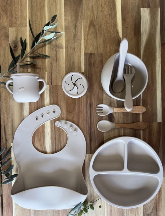 Conjunto de alimentação em Silicone 10 peças livre BPA - Novo