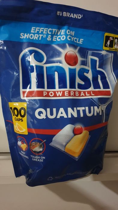 Kapsułki do zmywarki Finish Quantum 100 sztuk cytrynowe