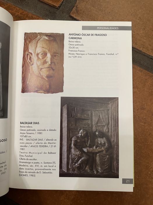 Livro José de Sainz-Trueva e Nelson Verissimo - Esculturas da região Autónoma da Madeira - inventário
