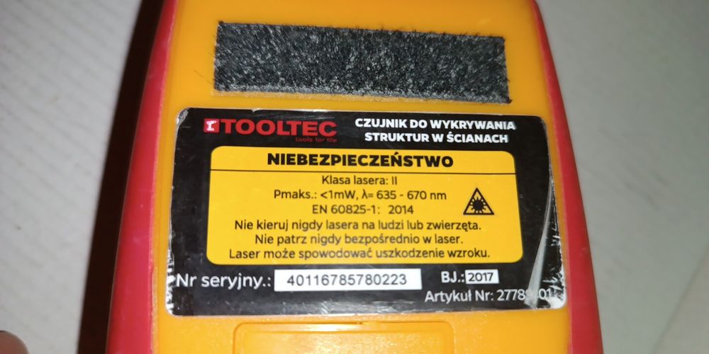 Wykrywacz MULTI przewody, metal, laser Dalmierz