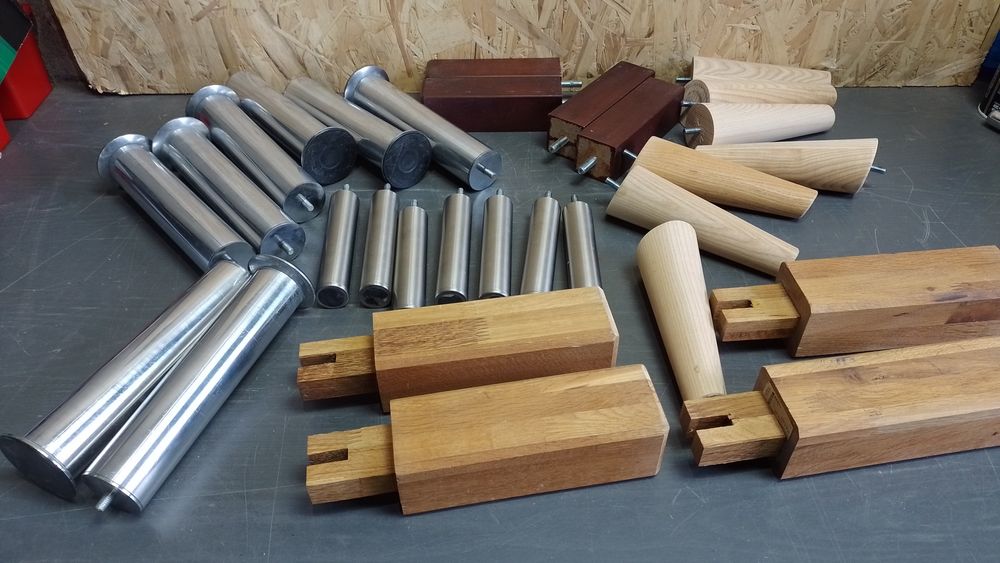 Noga meblowa ikea toczona skośna prosta stalowa