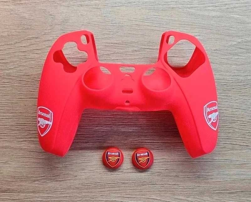 Silikonowe etui antypoślizgowe pad kontroler Playstation Arsenal FC