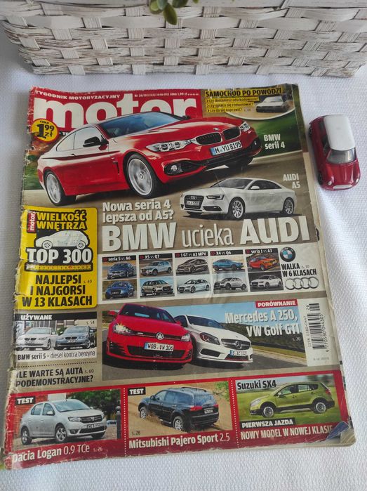 Czasopismo Motor WYSZUKAJ Auto 26/2013 Audi Bmw C4 Aveo Pajero Combo