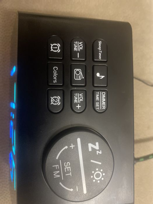 Radio budzik led RGB