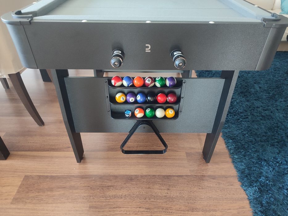 Mesa de Bilhar Americano Dobrável BT500 Decathlon – Como Nova
