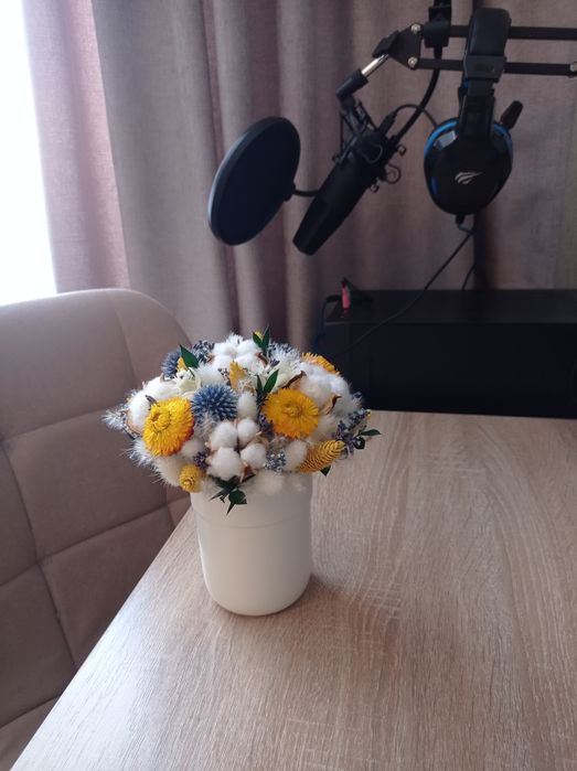 Букет з сухоцвітів,сухоцвіти,сухоцвети,композиція,подарунок,подарок