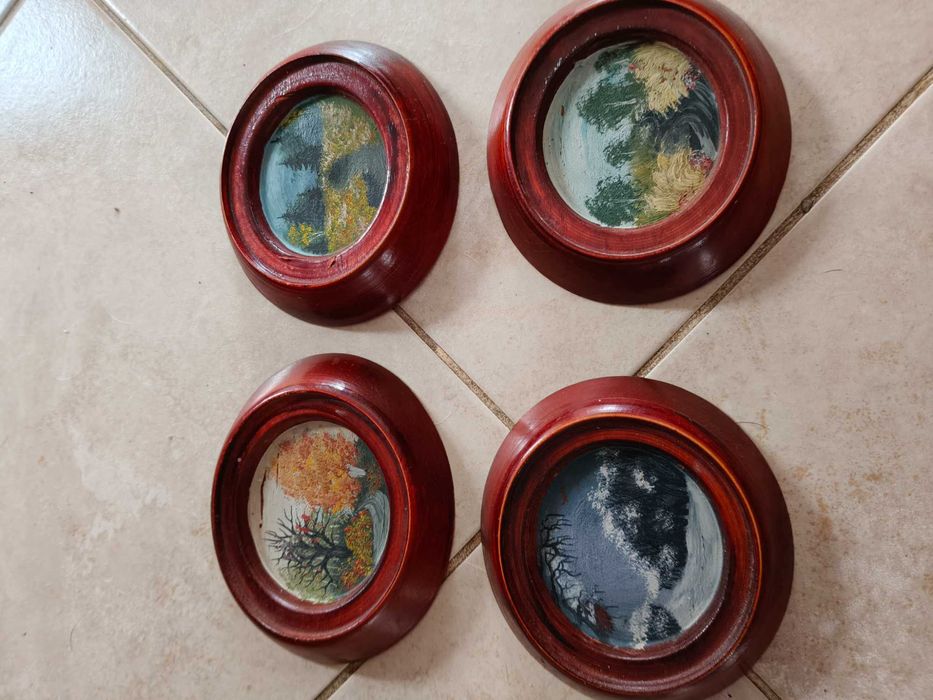 Obrazki 4 pory roku 4 szt