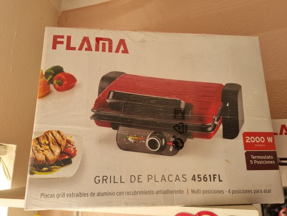 Flama grelhador eletrico