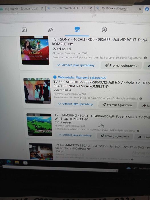 Części do TV Sony - Samsung - Lg - Philips - Manta - i inne modele