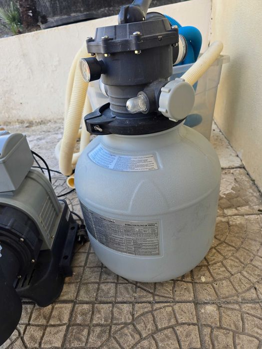 Bomba de Piscina com Filtro + Saco de Areia e Acessórios