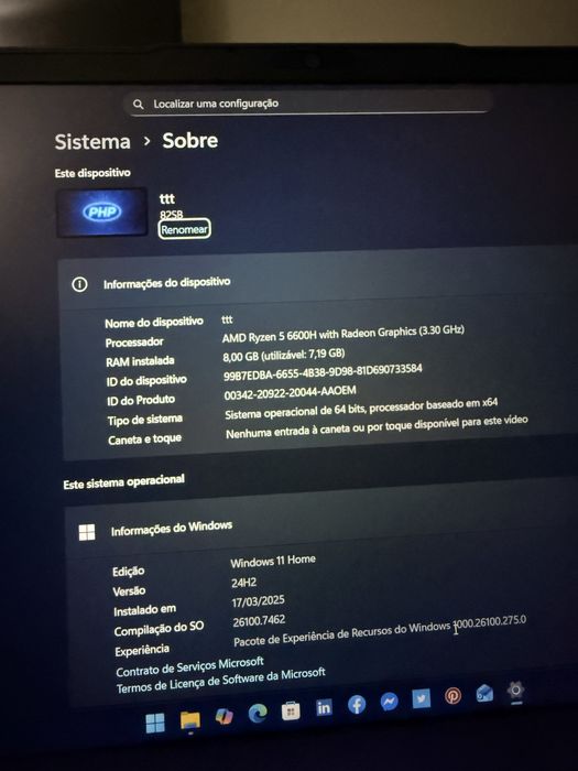 Laptop gamer Lenivo ideapad 3