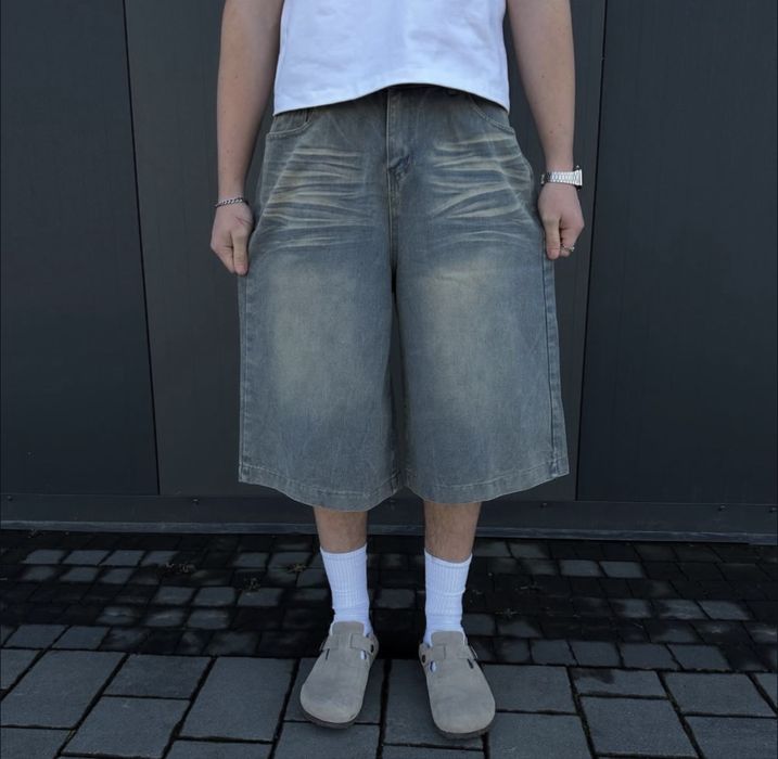 Baggy opium shorts Широкі джинсові шорти washed jaded sk8 реп