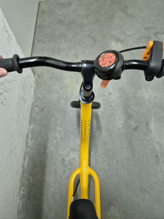 Bicicleta de aprendizagem criança amarelo BTWIN