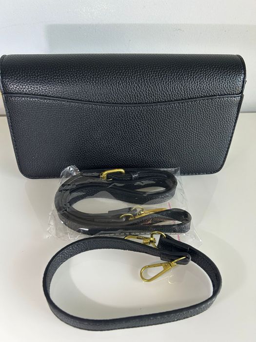 Mala coach preta com marrom